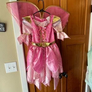Teetot & Co Girls Pink Tulle Princess Fairy 2-piece Costume size 7/8 years